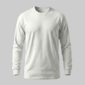 Playera manga larga Blanco - tono uniforme HdT