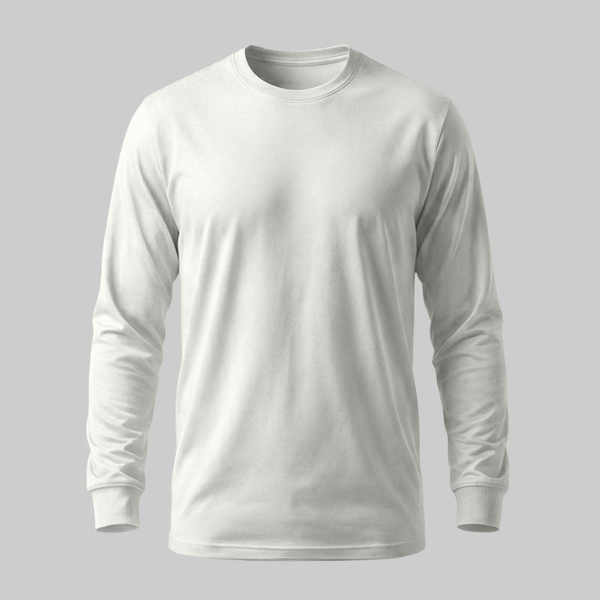 Playera manga larga Blanco - tono uniforme HdT