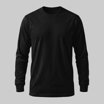 Playera manga larga Negro