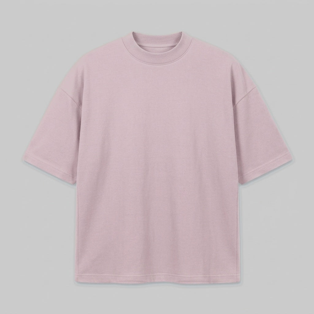 Playera Oversize Rosa 300G - vista frontal