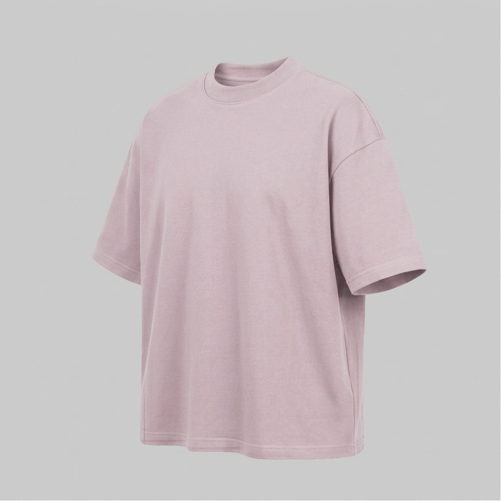 Playera Oversize Rosa 300G - vista diagonal