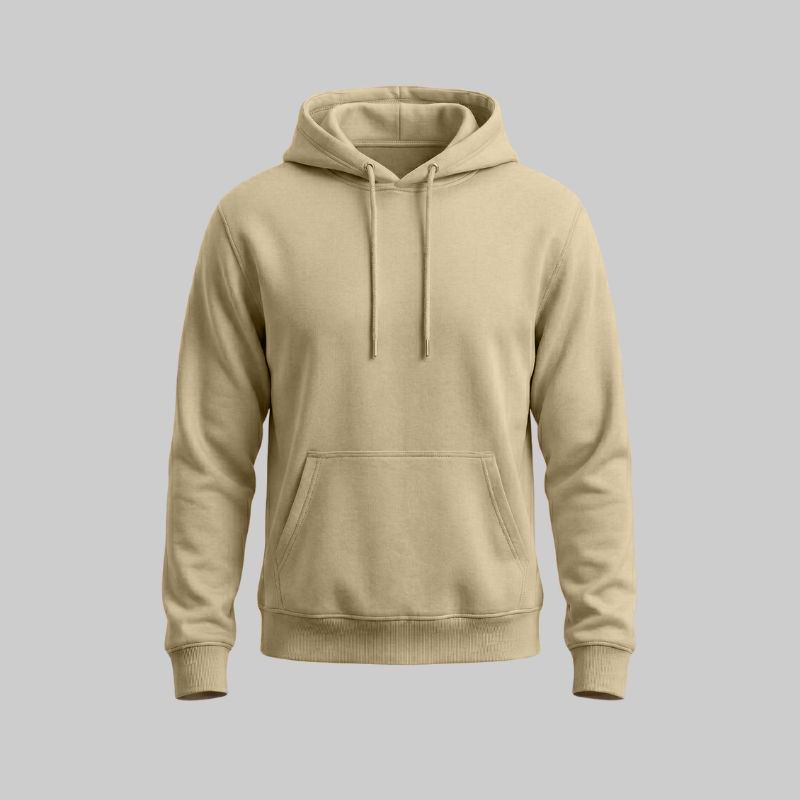 Sudadero Beige con Capucha - tono uniforme HdT