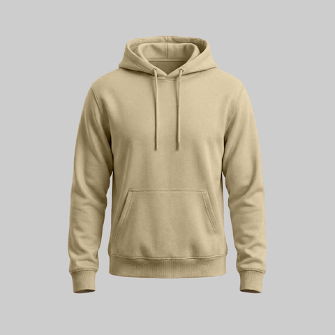 Sudadero Beige con Capucha - tono uniforme HdT