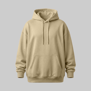 Sudadero Beige Oversize con Capucha