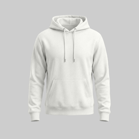 Sudadero Blanco con Capucha - tono uniforme HdT