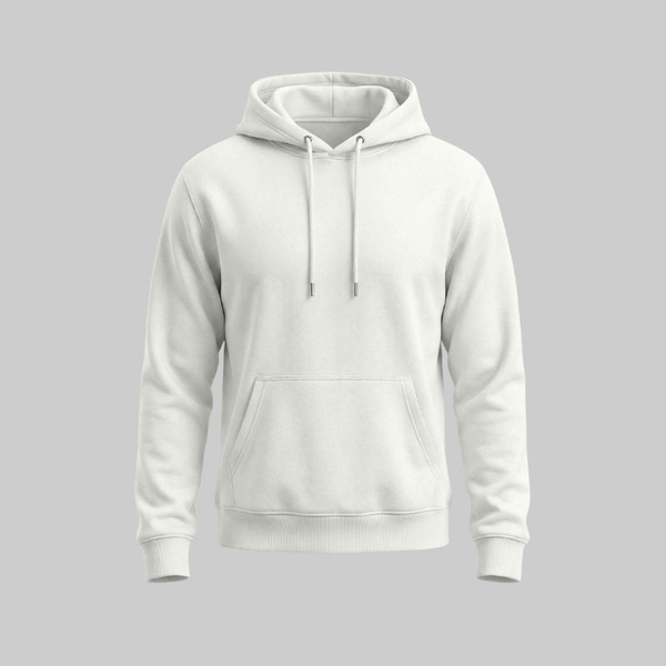 Sudadero Blanco con Capucha - tono uniforme HdT