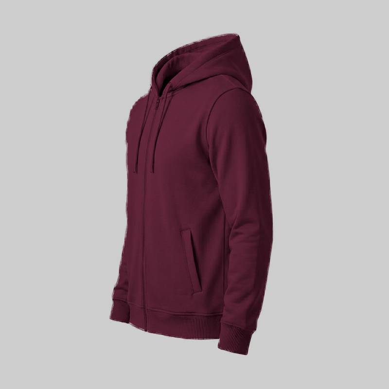 Sudadero Corinto con capucha y Zipper — lateral
