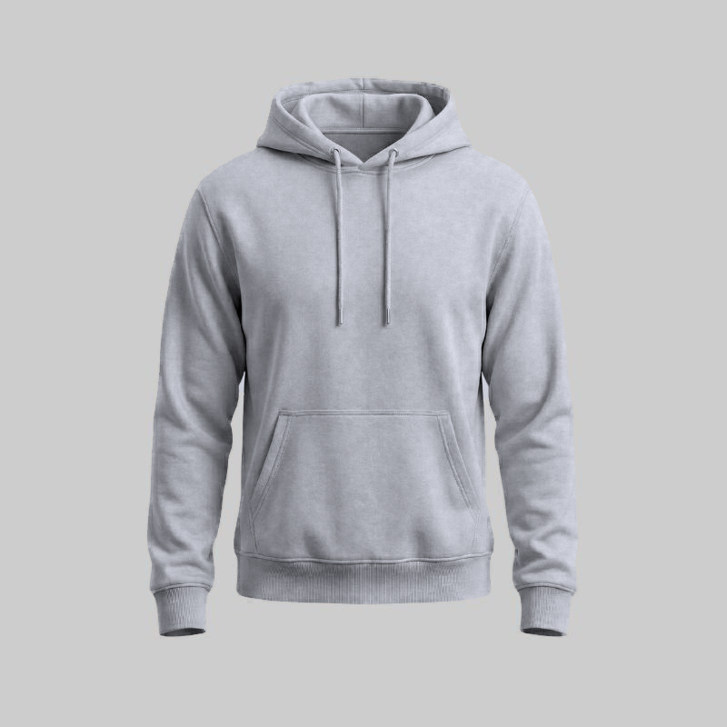Sudadero Gris con Capucha — frente