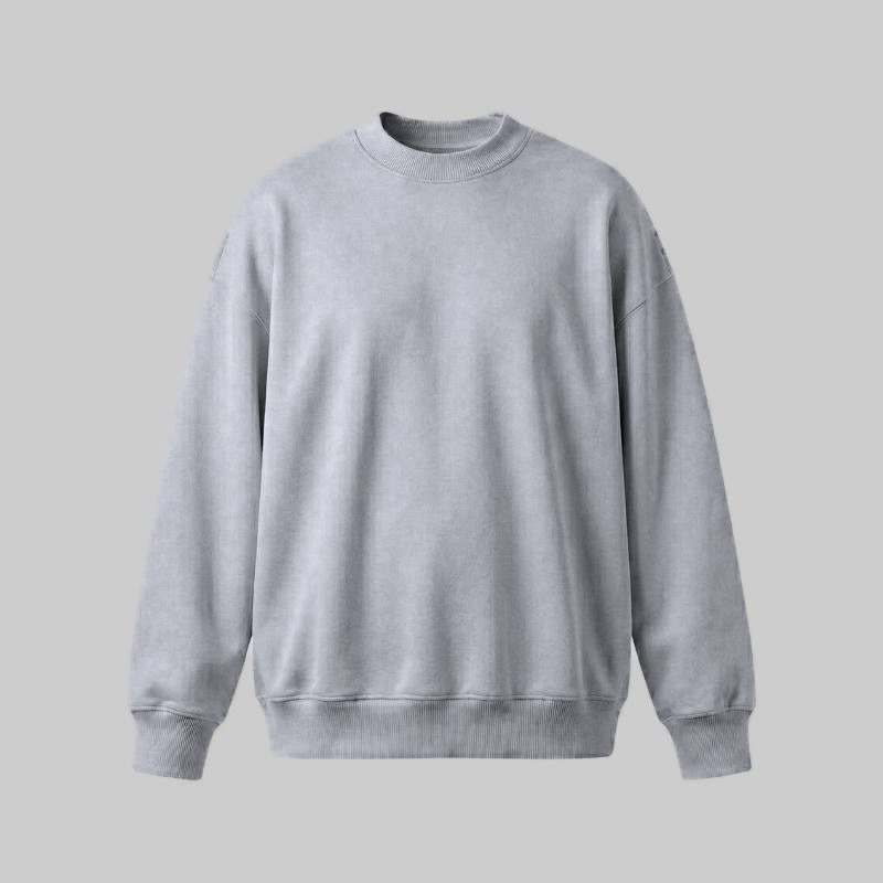 Sudadero Gris Oversize — frente