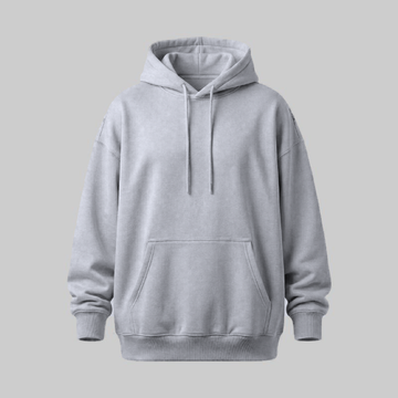 Sudadero Gris Oversize con Capucha