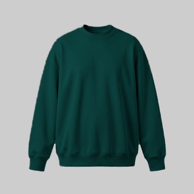 Sudadero Verde Botella Oversize — frente