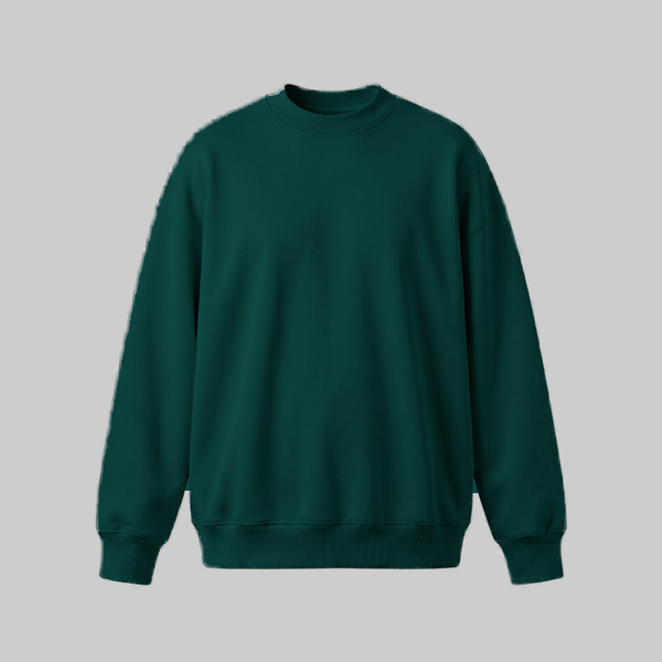 Sudadero Verde Botella Oversize — frente