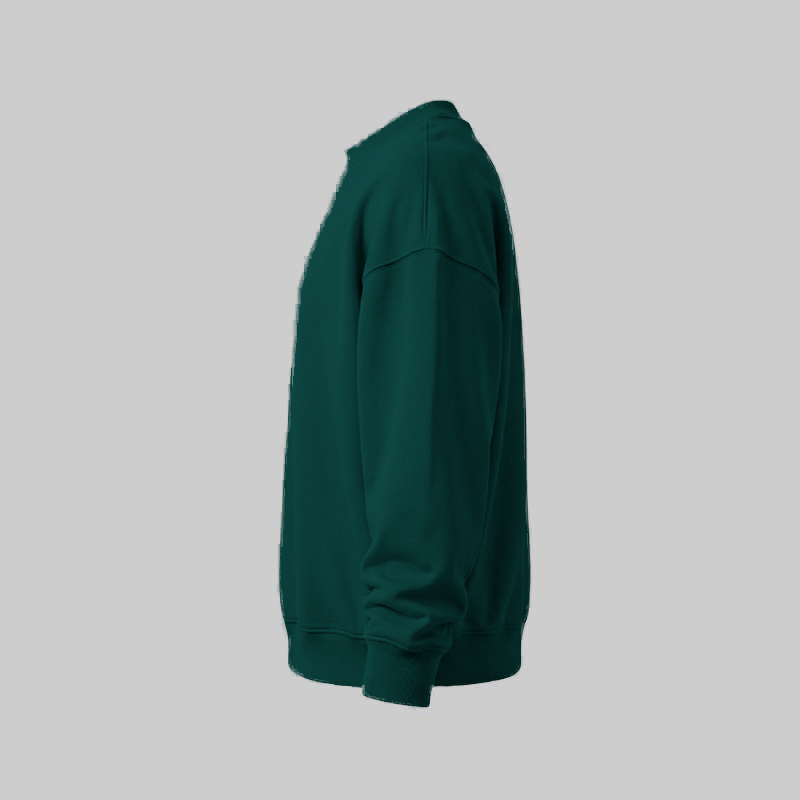 Sudadero Verde Botella Oversize — lateral