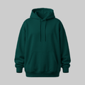 Sudadero Verde Botella Oversize con Capucha — frente