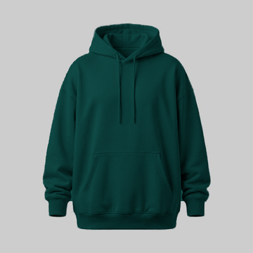 Sudadero Verde Oversize con Capucha