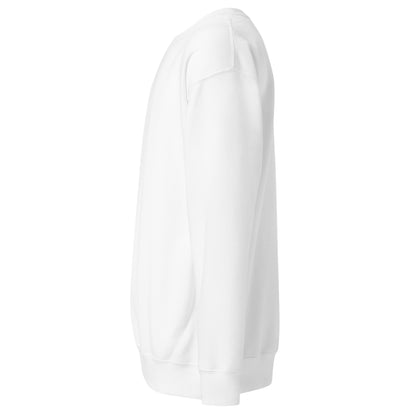 Sudadero Blanco para hombre - Estilo y comodidad en una prenda sin capucha. Mezcla de algodón y poliéster para un confort duradero.