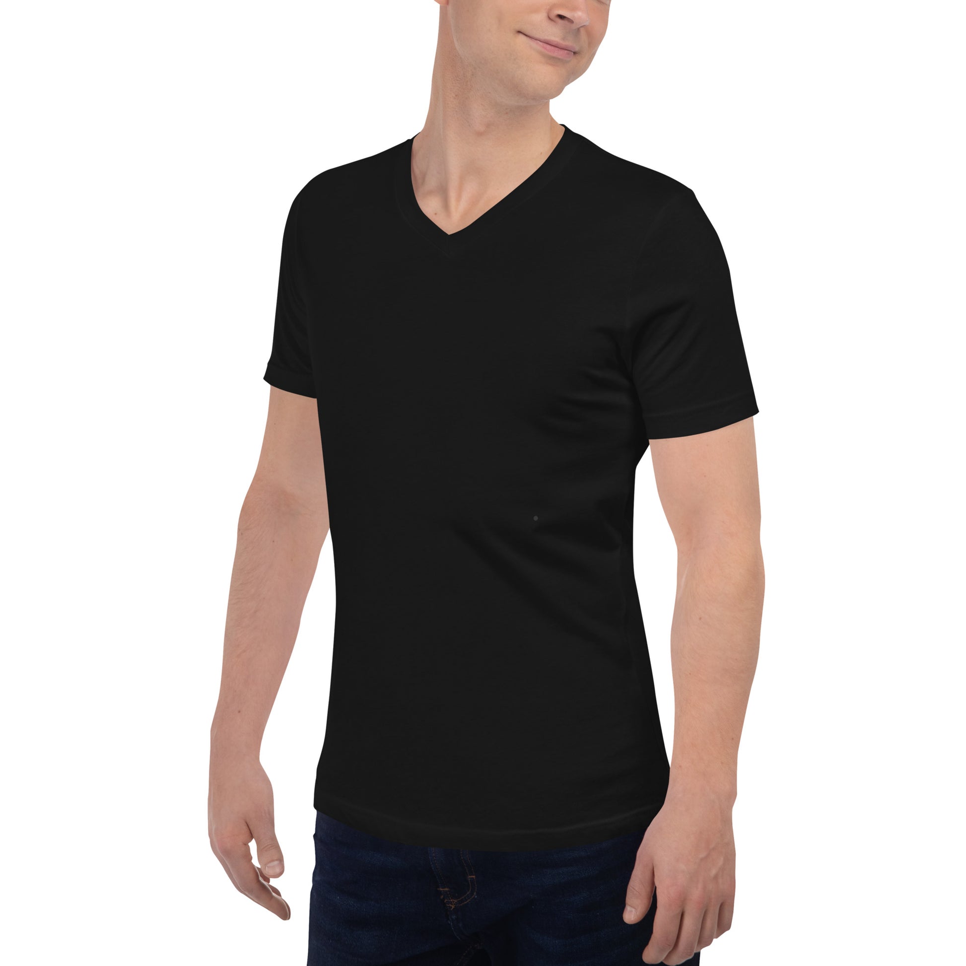 Camiseta Negra Cuello V Pack 6 - Elegancia y calidad en nuestra insignia. Descubre la perfección del algodón premium importado. Paquete de 6