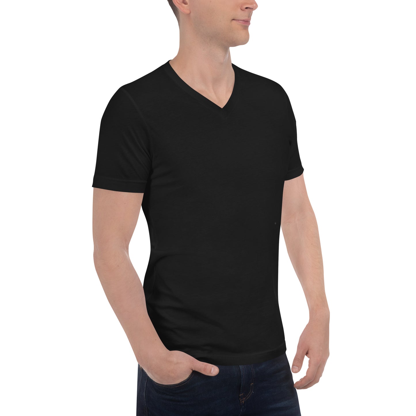 Camiseta Negra Cuello V Pack 3 - Elegancia y calidad en nuestra insignia. Descubre la perfección del algodón premium importado. Paquete de 3