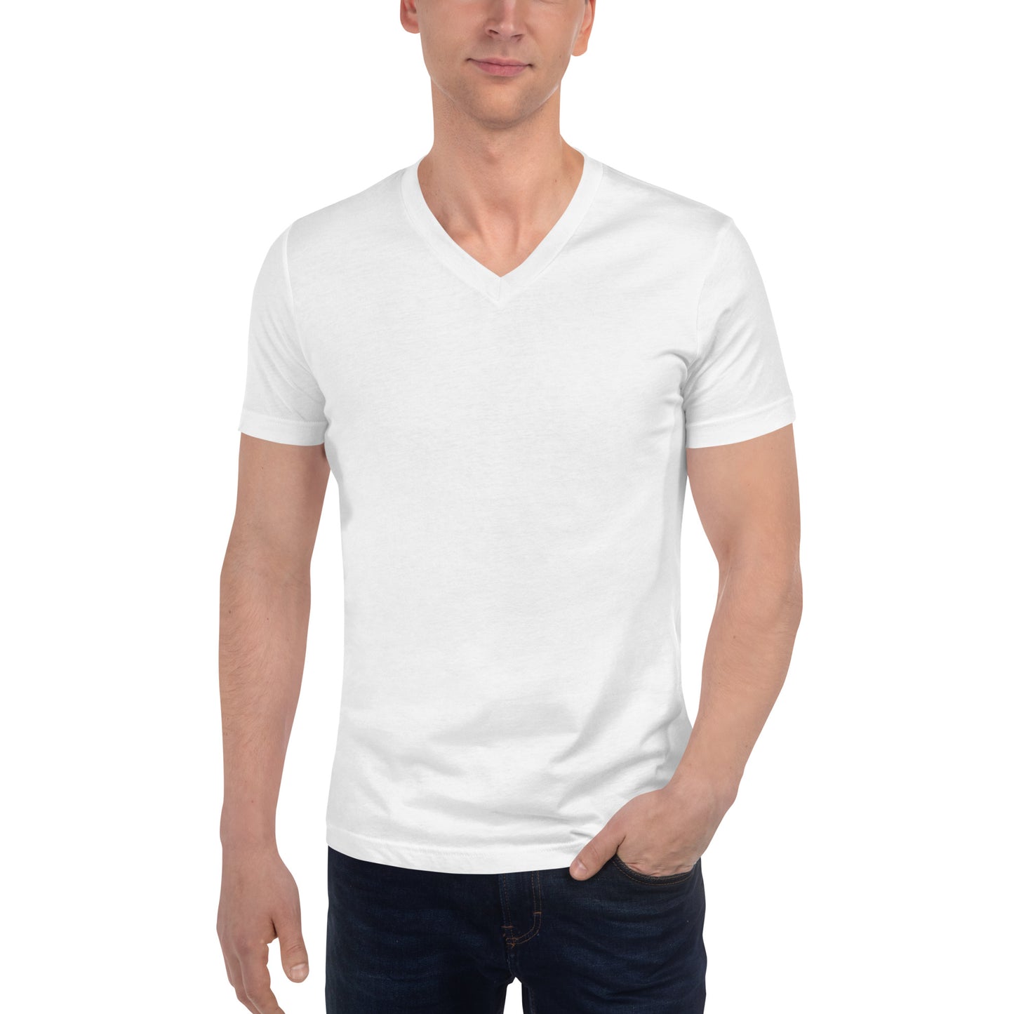 Camiseta Blanca Cuello V Pack 6 - Elegancia y calidad en nuestra insignia. Descubre la perfección del algodón premium importado. Paquete de 6