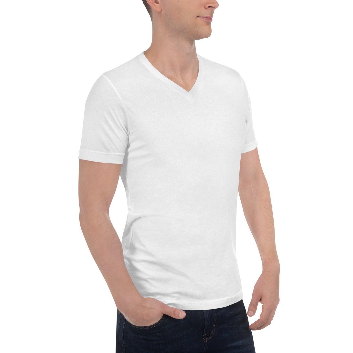 Camiseta Blanca Cuello V Pack 6 - Elegancia y calidad en nuestra insignia. Descubre la perfección del algodón premium importado. Paquete de 6