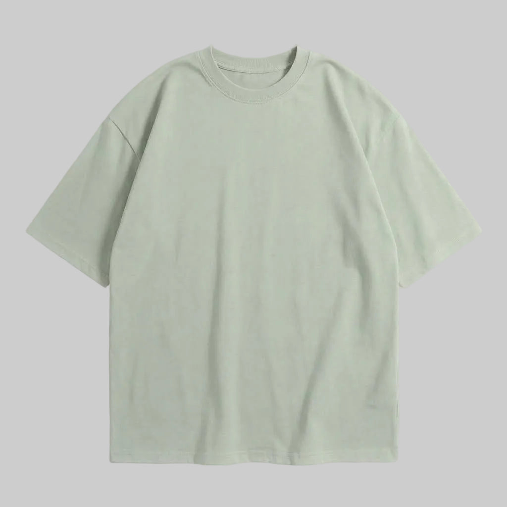 Playera Oversize Verde Claro 300G — frente