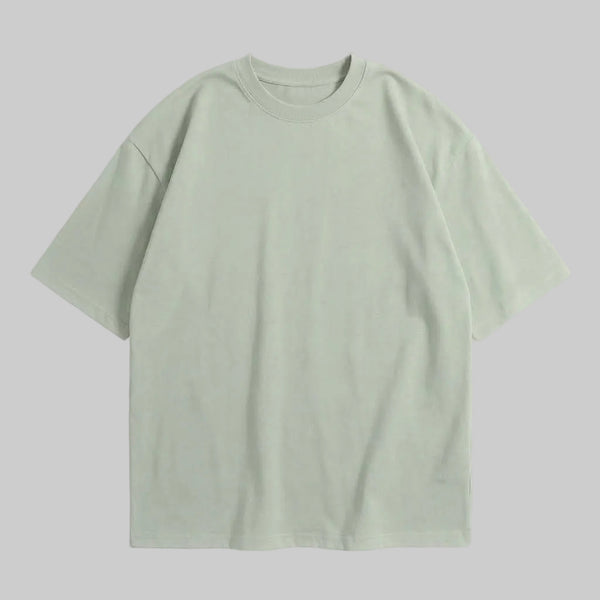 Playera Oversize Verde Claro 300G — frente