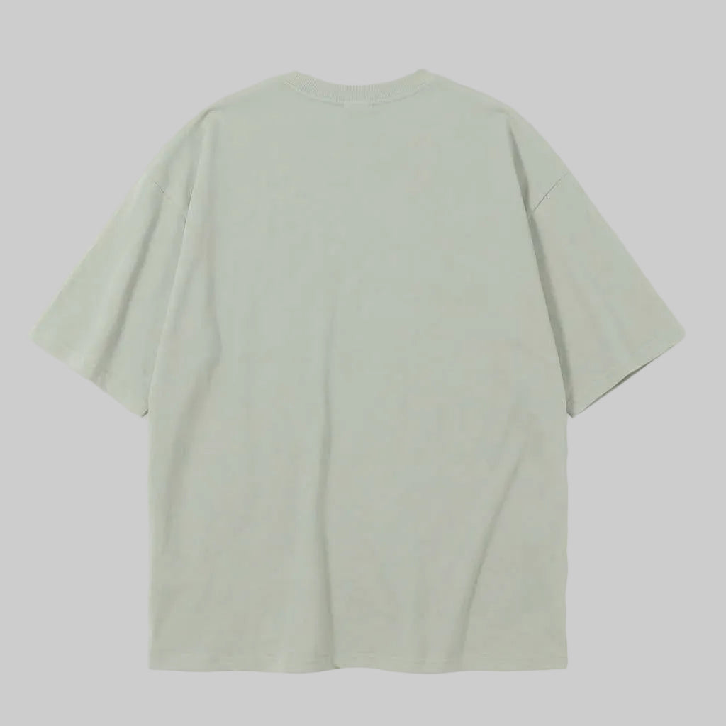 Playera Oversize Verde Claro 300G — trasera