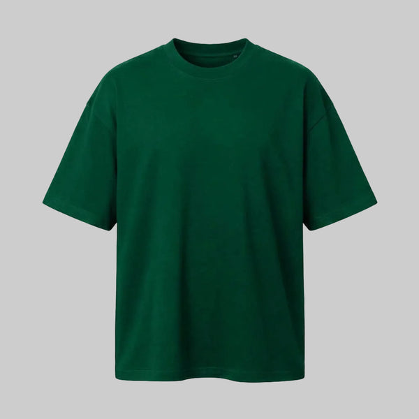 Playera Oversize Verde 260G Qatar — frente
