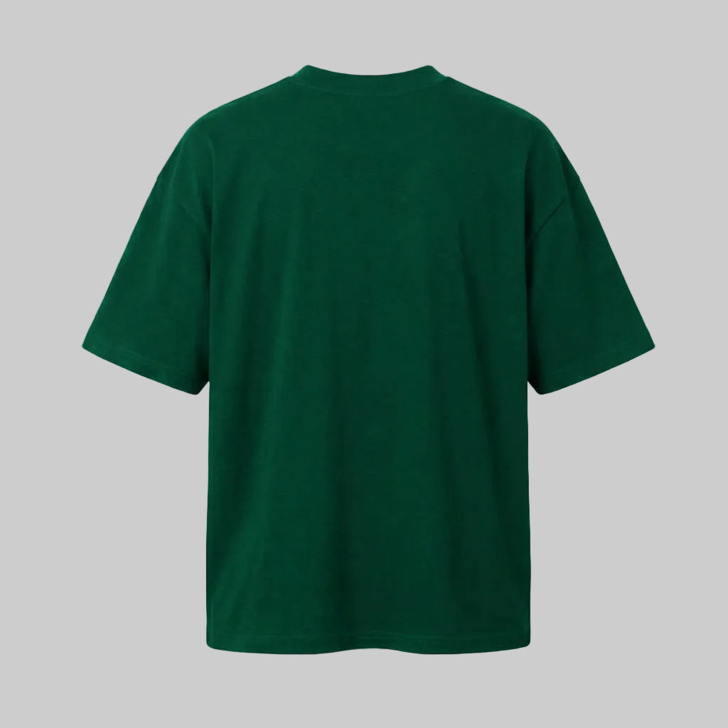 Playera Oversize Verde 260G Qatar — trasera