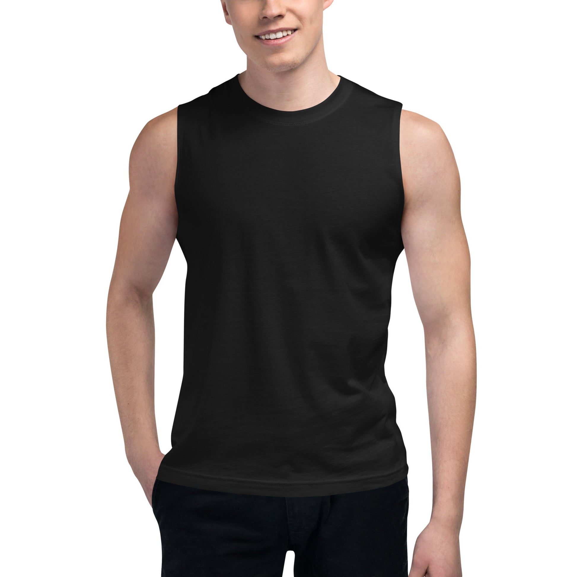 Playera Camisa Negra Sin Manga Hombre Tank Top Camisetas Hombre